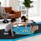 4-Panel PU Leather Folding Exercise Gym Mat with Carrying Handles and Removable Zippered Cover